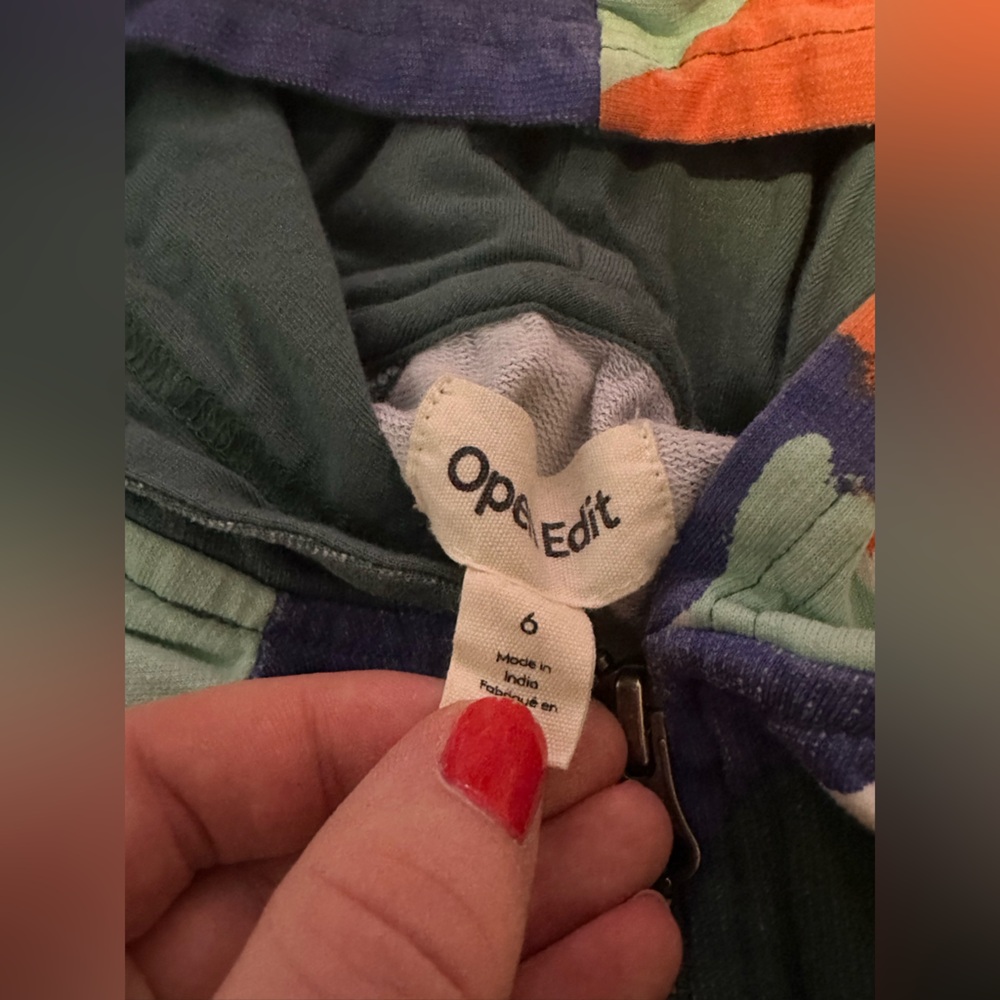 Open Edit zip up hoodie. Size 6. - Picture 3 of 5